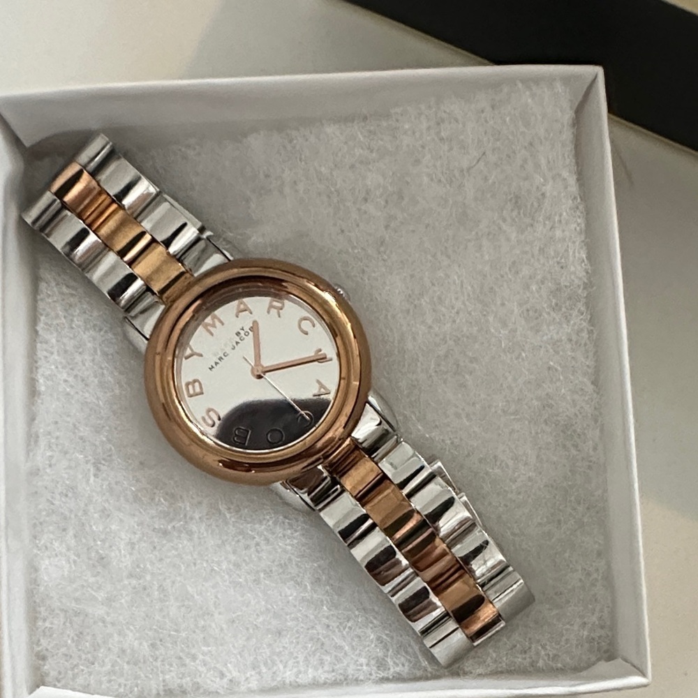 Marc by Marc Jacobs Rose Gold and Silver Watch